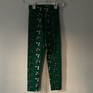 Mini Boden Green Floral Kids Leggings